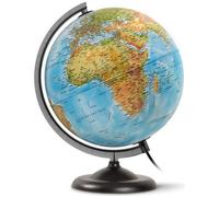 Globe terrestre lumineux - JPC - 25 cm - Physique - Politique - Bleu