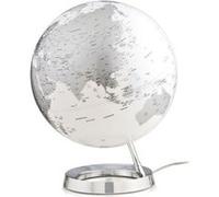 Globe terrestre lumineux Light & Colour Ø 30 cm - Metal Chrome Blanc G