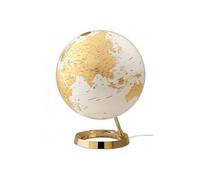 Globe terrestre lumineux Light & Colour Ø 30 cm - Métal doré Jaune G