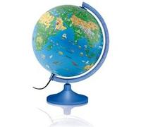 Globe terrestre lumineux pour enfant Ø 30 cm Bleu G