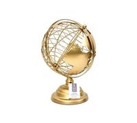 GLOBO TERRÁQUEO METAL DORADO