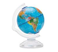Globe terrestre pivotant et inclinable sur support avec base en plastique pour l'enseignement géographique des enfants 10,6 cm