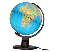 Globe terrestre tournant et lumineux de diamètre 25 cm (en français)