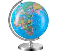 Globe terrestre VEVOR avec support, 203,2 mm, globe géographique éducatif avec fuseau horaire précis, matériau ABS, globe pivotant à 360° pour les enfants qui apprennent la géographie en classe