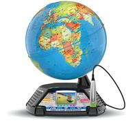 Globe Vidéo Interactif, Globe Terrestre Enfant avec Écran Couleur, Stylet Tactile, 600 Vidéos de la BBC, Cadeau Enfant Dès 7 Ans