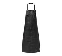 GlobeeCraft Tablier Homme Cuisine et Barbecue. Tablier Barbecue Homme en Cuir Noir. Pratique avec Poche pour Accessoires de Barbecue