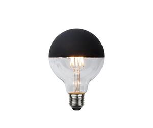 Globen Lighting Ampoule Glob LED transparent. dessus noir en miroir. e27. 2.8w e27. 4w