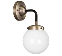 Globen Lighting Applique murale Alley 1 IP44 Laiton antique-blanc