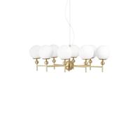 Globen Lighting - Astrid 85 Suspension Brushed Brass/White