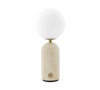Globen Lighting Lampe de table portable Torrano Travertin beige