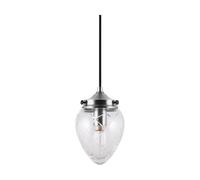 Globen Lighting June 11 Suspension Acier Antique/ Transparent