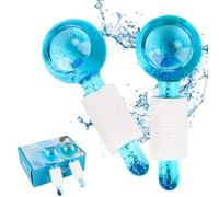 Globes de glace pour le visage, rouleau à glace pour le visage, balles de massage rafraîchissantes pour le visage pour les peaux froides, raffermit la peau, réduit les gonflements et les cernes