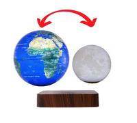 Globes duo terre & lune en lévitation ma