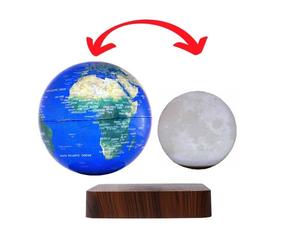 Globes duo terre & lune en lévitation magneticland