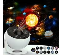 Globing Gunong Night Light, Wallfree Projector, Wallfree Sky Light, Projecteur Etoile Plafond 12 en 1, Projecteur Ciel Etoile Veilleuse, Projecteur Planetarium rotatif 360° pour enfants adultes