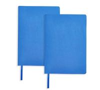 GLOBLELAND 2 pièces Extensible Housses de Livre en Tissu Bleu Vif avec Ruban 6"X9" Housses de Livre Lavables Jusqu'À 8.5"X9.5" Protège Livre Ajustable pour Cahier Bible Agenda Livre Relié