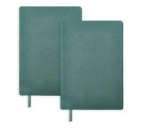 GLOBLELAND 2 pièces Extensible Housses de Livres en Tissu Vert Foncé avec Ruban 6"X9" Couverture de Livre Lavable Jusqu'À 8.5"X9.5" Couverture Protectrice Ajustable pour Cahier Bible Agenda Livre