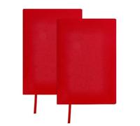 GLOBLELAND 2 pièces Extensible Housses de Livres Tissu Élastique Rouge Foncé 6"X9" Protège Livres Extensible pour Plupart Livres Reliés Jusqu'À 8.5"X9.5" Couverture Protectrice Lavable Réutilisable