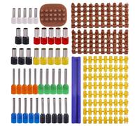 GLOBLELAND 214 Pièces Ensemble de Tampons en Argile Circle Cutters Handmade Alphabet Number Perforator Indentation Ceramics Dotting Moulds Punch Tool pour L'Artisanat de Poterie en Argile Fait Main