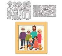 GLOBLELAND 2Pcs Home Cutting die Metal Man animal Cutting die die die die die die Paper Card Making Decoration DIY Scrapbooking album photo Process Decoration