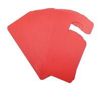 GLOBLELAND 30pcs Cintres de Bouton de Porte en Plastique Signes Panneaux de Porte Vierges en PVC Ne Pas Déranger Signe de Cintre de Porte pour Bureau Conférence (Rouge, 89x178mm/3.5x7 Pouces)