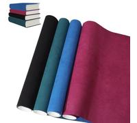 GLOBLELAND 4 pièces de Tissu de Reliure Bicolore de 40x16pouces Surface en Tissu Suédé Dos en Papier Housse de Protection Lavable et Réutilisable Matériaux de Reliure pour Album de Bricolage