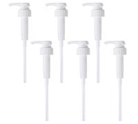 GLOBLELAND 6 pièces Distributeur de Pompe 181mm/7.12 Pouces Pompe Couvercle Distributeur Supérieur de Remplacement pour Bouteilles en Plastique Ou en Verre Shampoing Détergent à Lessive
