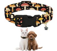 GLOBLELAND Collier pour chien en forme de champignon pour animaux domestiques - Collier souple réglable avec boucle à dégagement rapide pour petits chiens - Pour promener et courir