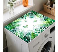 GLOBLELAND Housse de Protection non Poussière pour Lave Linge/Sèche Linge Motif Papillons 60x50 cm Antidérapante pour Buanderie Ou Table de Salon