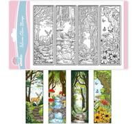 GLOBLELAND Marque-pages magiques en silicone transparent pour la fabrication de cartes, plantes, fleurs, animaux, cerfs, pour bricolage, scrapbooking, gaufrage, décoration d'album photo