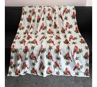 GLOBLELAND Plaid Couverture Polaire en Flanelle de Noël Cardinal Bird pour Femmes Hommes 59×51 Pouces Holly Cozy Jeté de Canapé Rouge et Blanc Couverture pour Canapé Chaise Lit Dortoir Chambre Maison