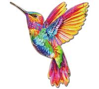 GLOBLELAND Plaque en Métal Vintage avec Colibri 27x25cm/10.6x9.8 pouces Rétro Plaque D'Oiseaux Affiche Décoration Murale pour Cave Bar Fête Restaurant Maison Café