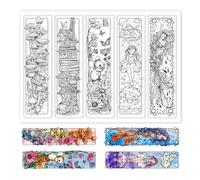 GLOBLELAND Tampons Transparents en Marque-Pages de Conte de Fées Sirène pour la Fabrication de Cartes Tampons en Silicone Petite Souris Champignon Signet pour Bricolage Scrapbooking