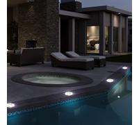 4x sol encastré spots entrée éclairage jardin inox lampes spot en set incl. ampoules LED