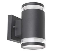 Globo ALCALA Lampe d'extérieur en aluminium anthracite, verre transparent