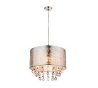 Globo Amy Lampe en nickel 60 W Argenté