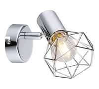 Spot mural lampe chrome salon salle de travail cage spot lampe réglable Globo 54802-1 XARA I