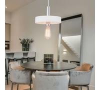 Globo Big.Light Lampe Plafond Suspension Moderne Plafonnier Gypse Blanc E27