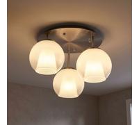 Globo Deckenlampe Deckenleuchte Esszimmerlampe Verre Boules Chrome D 41 cm