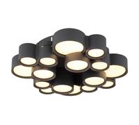 Globo Deckenleuchte Cluster LED 16 Lichts Anthrazit Métal Ø 45 cm