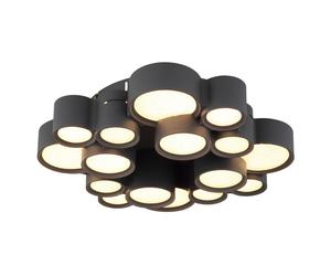 Globo Deckenleuchte Cluster LED 16 Lichts Anthrazit Métal Ø 45 cm