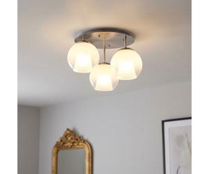 Globo Deckenleuchte Deckenlampe 3 lampes Chrome LED 41 cm Salle À Manger