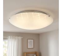 Globo Deckenleuchte Deckenlampe Chrom Glas LED 30 cm