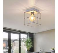 Globo Deckenleuchte Spotleuchte, Wohnzimmerlampe, Cage, Métal Gitter Zing, IP20