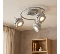 Globo Deckenstrahler Spotleuchte 3 Lichts LED Schwenkbar Gris Antik Salon
