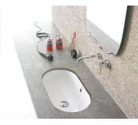 Globo Forty3 lavabo 60x37 cm ovale sous plan blanc SC043.BI