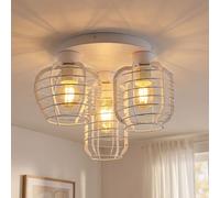 Globo Lampe De Plafond LED 3 Lampes Aluminium 3-branches Blanche Ø 37,5 cm
