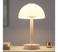 Globo Lampe De Table LED Beige Pilz Touchdimmer Liseuse H 31,5 cm