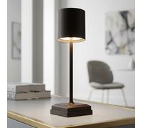 Lampe de table lampe d'appoint lampe de chambre LED variateur tactile batterie noir opale