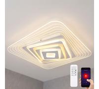 Globo Lampe Decken LED CCT Dimmable Blanc Avec Télécommande App